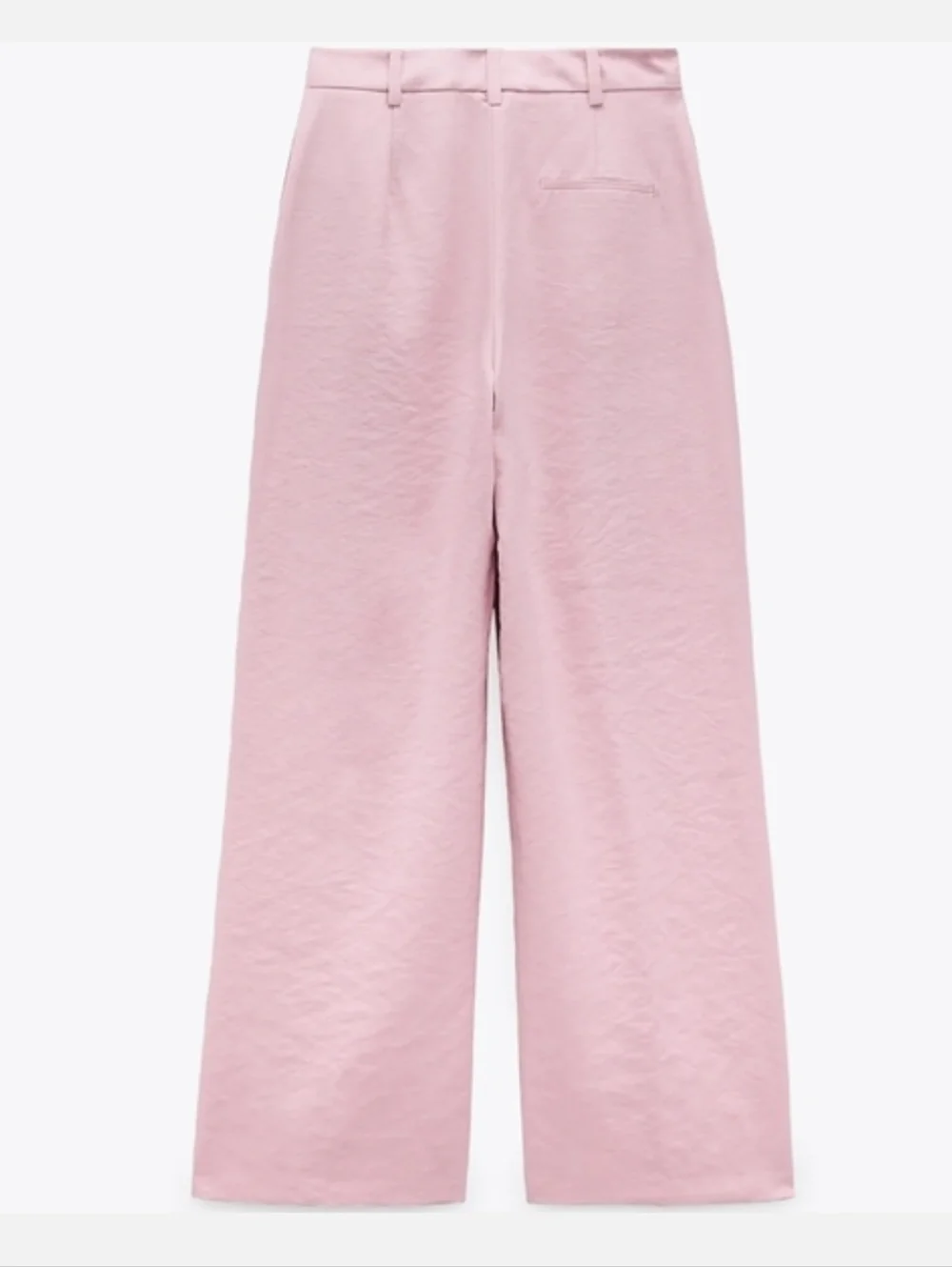 Zara Front Wrap Menswear Style Wide Pants Pink Size XL